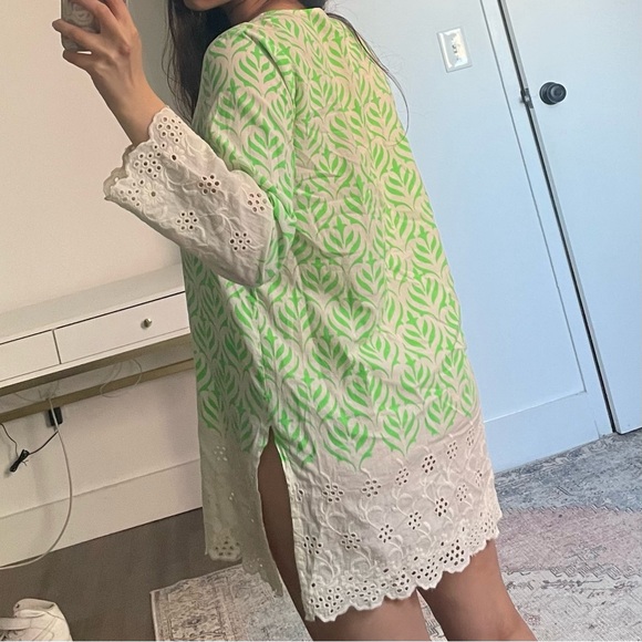 Roller Rabbit Cotton Beach Cover Up Dress Size Small - Picture 3 of 5